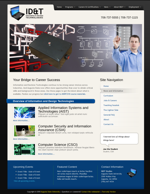 ASU Information Design and Technology Program